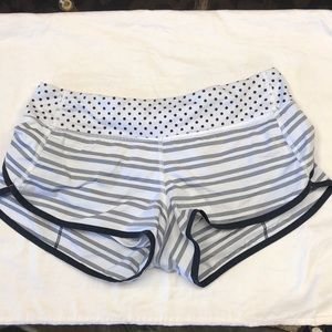 Lululemon Black/White Speed Up Short